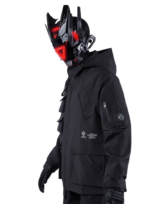 Tactical Matte Black Outdoor Jacket
