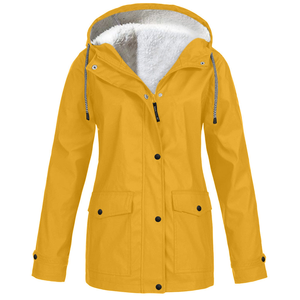 Fleece Hooded Jacket for Outdoor Mountaineering Winter Wear