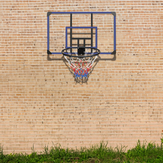 Wall Mounted Basketball Hoop with Foldable Shatterproof Backboard