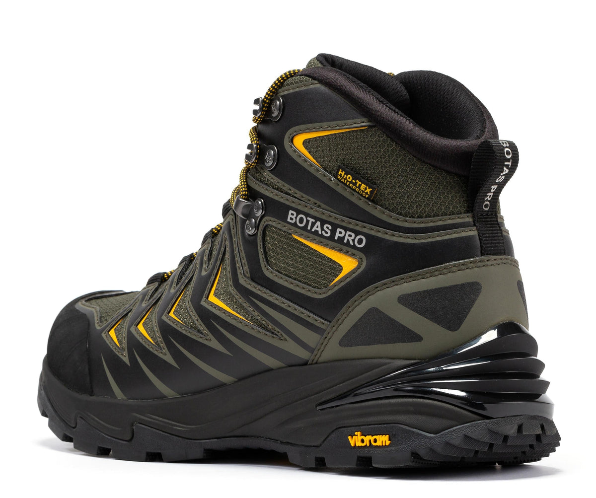 Botas Pro Metallic Green 6 Inch Waterproof Hiking Boots with VIBRAM® Traction Lug Outsole  BP22111